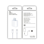 Caricatore con porta USB-C/Type-C PD35W con cavo dati da Type-C a Type-C da 1 m, spina USA, US Plug + Type-C Cable