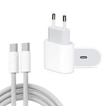Caricabatterie USB-C PD 35W con cavo Type-C 1m per iPhone 15