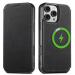 Custodia magnetica per telefono Magsafe in pelle Suteni J06 retrò opaca con texture litchi, For iPhone 18, For iPhone 18 Pro, For iPhone 18 Pro Max, For iPhone 17 Pro Max, For iPhone 17 Pro, For iPhone 17, For iPhone Air, For iPhone 16 Pro Max