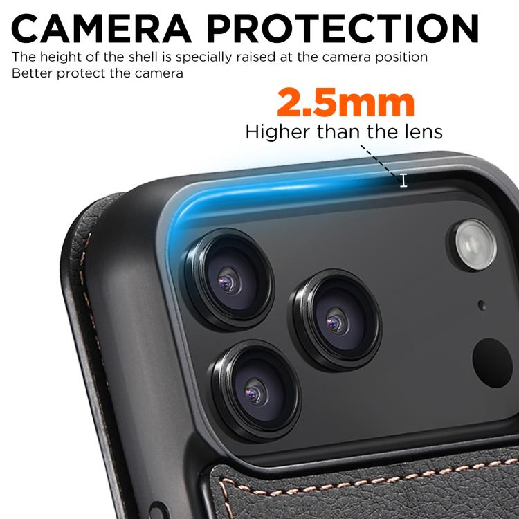 Custodia magnetica per telefono Magsafe in pelle Suteni J06 retrò opaca con texture litchi, For iPhone 18, For iPhone 18 Pro, For iPhone 18 Pro Max, For iPhone 17 Pro Max, For iPhone 17 Pro, For iPhone 17, For iPhone Air, For iPhone 16 Pro Max