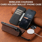 Custodia magnetica per telefono Magsafe in pelle Suteni J06 retrò opaca con texture litchi, For iPhone 18, For iPhone 18 Pro, For iPhone 18 Pro Max, For iPhone 17 Pro Max, For iPhone 17 Pro, For iPhone 17, For iPhone Air, For iPhone 16 Pro Max