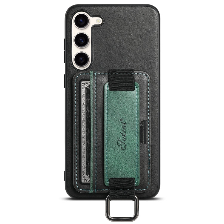Custodia per telefono in PU con supporto per cinturino da polso per portafoglio Suteni H13, For Samsung Galaxy S26+  5G, For Samsung Galaxy S26 Ultra 5G, For Samsung Galaxy S25  5G, For Samsung Galaxy S25+  5G, For Samsung Galaxy S25 Ultra 5G          ...
