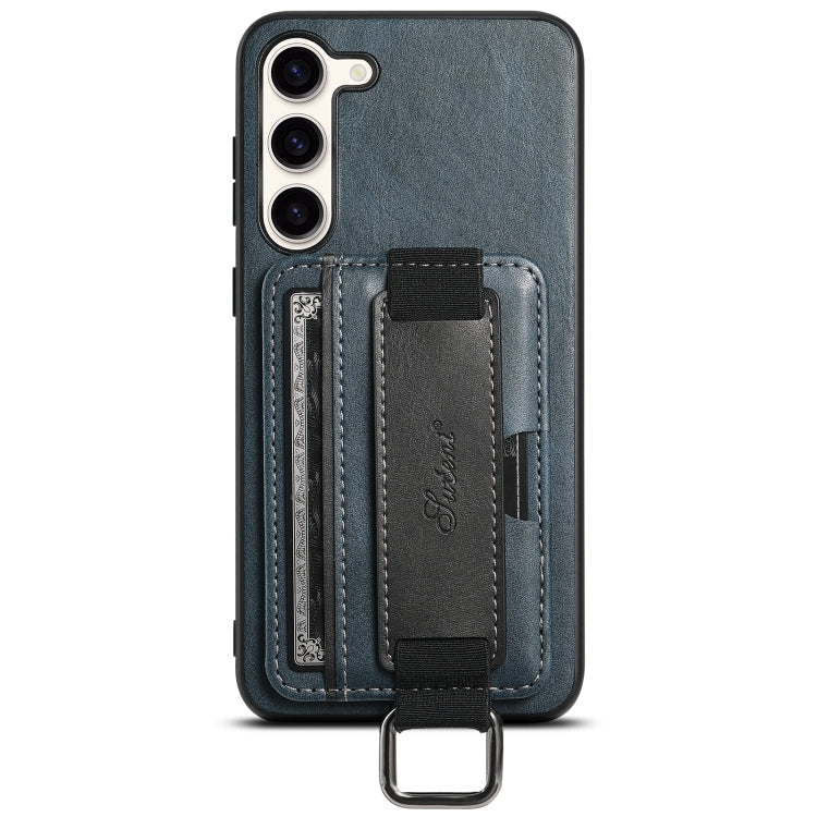 Custodia per telefono in PU con supporto per cinturino da polso per portafoglio Suteni H13, For Samsung Galaxy S26+  5G, For Samsung Galaxy S26 Ultra 5G, For Samsung Galaxy S25  5G, For Samsung Galaxy S25+  5G, For Samsung Galaxy S25 Ultra 5G          ...