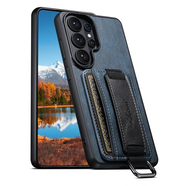 Custodia per telefono in PU con supporto per cinturino da polso per portafoglio Suteni H13, For Samsung Galaxy S26+  5G, For Samsung Galaxy S26 Ultra 5G, For Samsung Galaxy S25  5G, For Samsung Galaxy S25+  5G, For Samsung Galaxy S25 Ultra 5G          ...