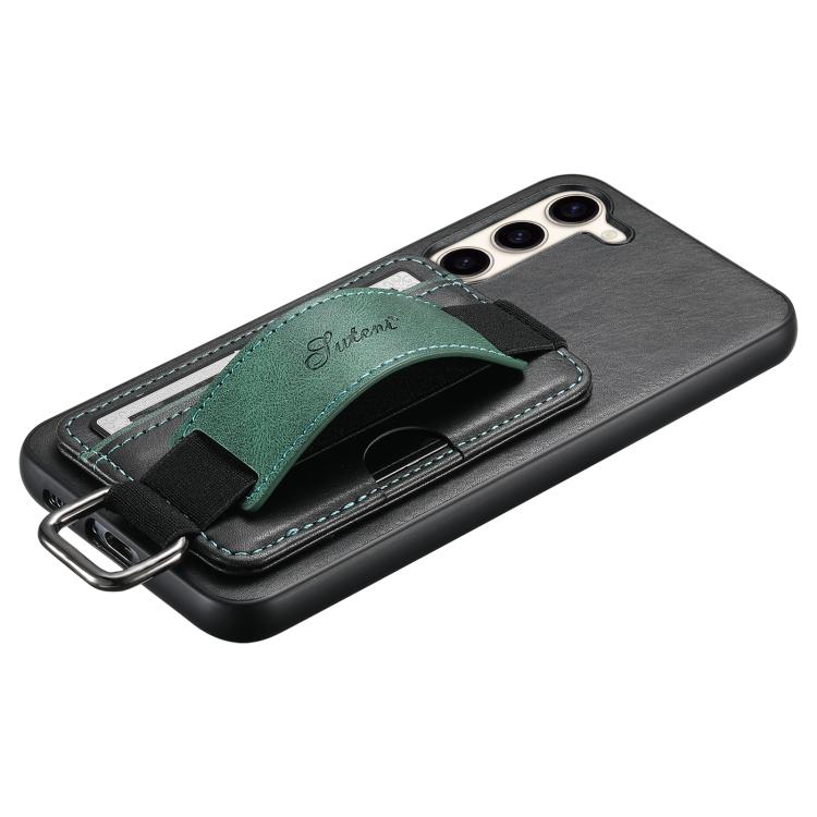 Custodia per telefono in PU con supporto per cinturino da polso per portafoglio Suteni H13, For Samsung Galaxy S26+  5G, For Samsung Galaxy S26 Ultra 5G, For Samsung Galaxy S25  5G, For Samsung Galaxy S25+  5G, For Samsung Galaxy S25 Ultra 5G          ...
