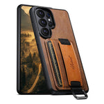 Custodia per telefono in PU con supporto per cinturino da polso per portafoglio Suteni H13, For Samsung Galaxy S26+  5G, For Samsung Galaxy S26 Ultra 5G, For Samsung Galaxy S25  5G, For Samsung Galaxy S25+  5G, For Samsung Galaxy S25 Ultra 5G          ...