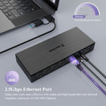 WAVLINK UG69PD10 da 1 a 4 schermi Trasferimento AV 4K/5K Hub docking station da USB-C a HD Type-C, US Plug, UK Plug, EU Plug, AU Plug