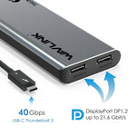 Wavlink WL-UTD05 Extender Type-C a DP Thunderbolt 3 4K