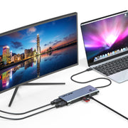 WAVLINK WL-UTD05 Extender multifunzione 4-in-1 da Type-C a DP Thunderbolt 3 Connettore Trasferimento 4K, WL-UTD05