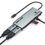 WAVLINK WL-UTD05H Convertitore mini docking station Thunderbolt 3 doppia 4K con 2 adattatori DP-HD, WL-UTD05H