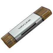 WAVLINK WL-CR3002 Lettore di schede SD/TF multifunzione mini guscio in lega di alluminio Type-C+USB3.0
