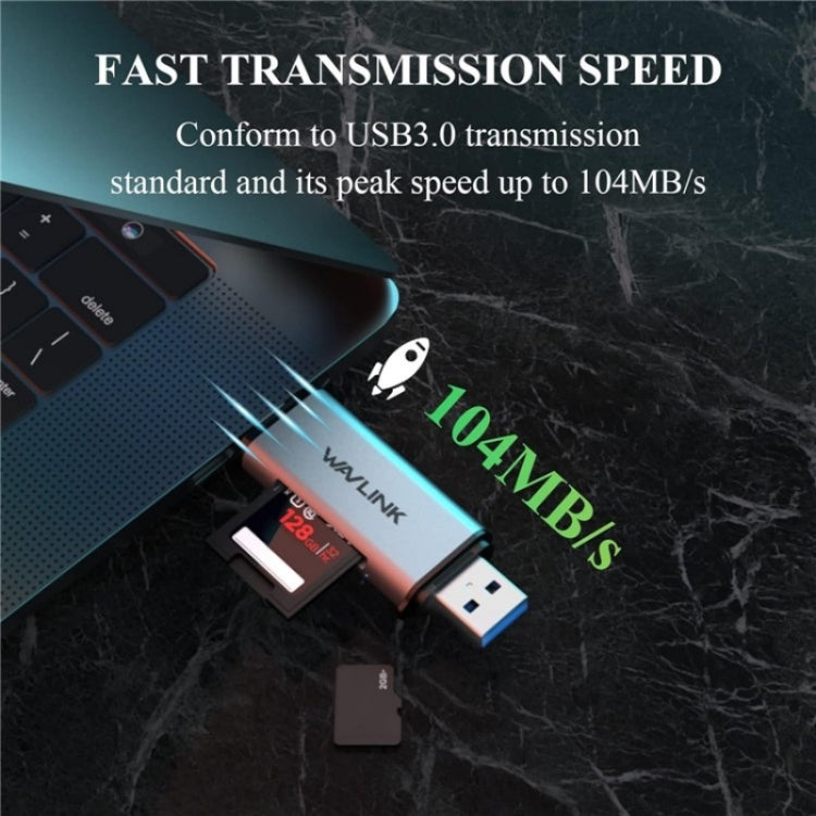 Wavlink WL-CR3002 Lettore schede SD/TF USB-C USB 3.0