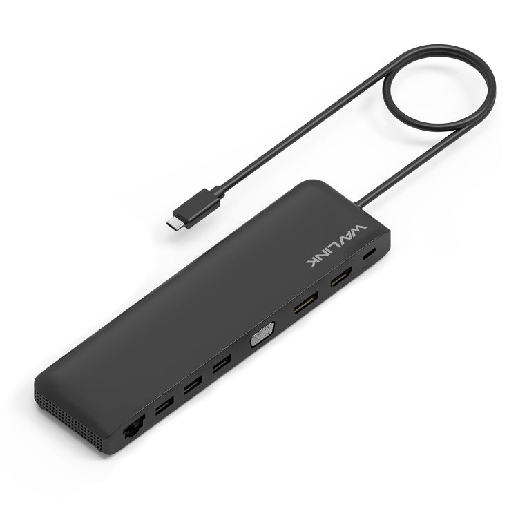 WAVLINK WL-UMD04 Adattatore hub tipo C convertitore portatile da USB-C a HD/DVI/VGA, WAVLINK WL-UMD04