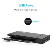 WAVLINK WL-UG39DH2 Adattatore splitter da USB 3.0 a HD/VGA/Gigabit Ethernet, UG39DH2