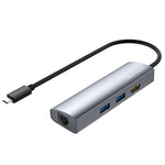 Adattatore HUB USB-C 4-in-1 HDMI 4K 60Hz 2xUSB3.0 RJ45 Gigabit