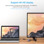 Adattatore HUB USB-C 4-in-1 HDMI 4K 60Hz 2xUSB3.0 RJ45 Gigabit