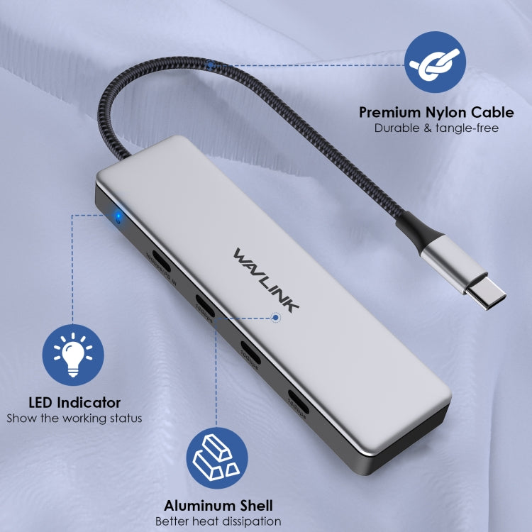 WAVLINK WL-UHP3411 Hub USB-C 4 porte 10G 3.2 Gen2