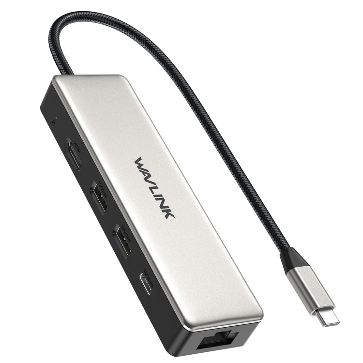 WAVLINK WL-UHP3414 100 W Alimentazione 10 Gbps 4K HDMI USB-C Dock HUB 3xUSB3.2 Gen 2 + Porta Ethernet 2,5G, UHP3414