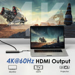 WAVLINK WL-UHP3414 100 W Alimentazione 10 Gbps 4K HDMI USB-C Dock HUB 3xUSB3.2 Gen 2 + Porta Ethernet 2,5G, UHP3414