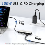 WAVLINK WL-UHP3414 100 W Alimentazione 10 Gbps 4K HDMI USB-C Dock HUB 3xUSB3.2 Gen 2 + Porta Ethernet 2,5G, UHP3414