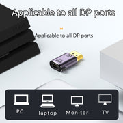 Adattatore DP 1.4 a Mini DP Trasmissione video HD 8K 60Hz espandibile, DP1.4 male to mini DP female, DP1.4 male to DP 1.4 female, mini DP male to mini DP female, mini DP male to DP 1.4 female
