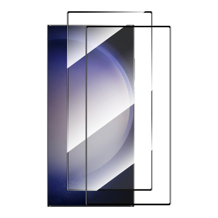 2 pellicole in vetro temperato ENKAY Hat-Prince da 0,18 mm di altezza in alluminio-silicio, supporto per sblocco impronte digitali ad ultrasuoni, For Galaxy S26 FE 5G, For Galaxy S26+ 5G, For Galaxy S26 Ultra 5G, For Samsung Galaxy S26 5G              ...