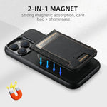 Custodia portafoglio in pelle staccabile MagSafe per iPhone 15 Pr
