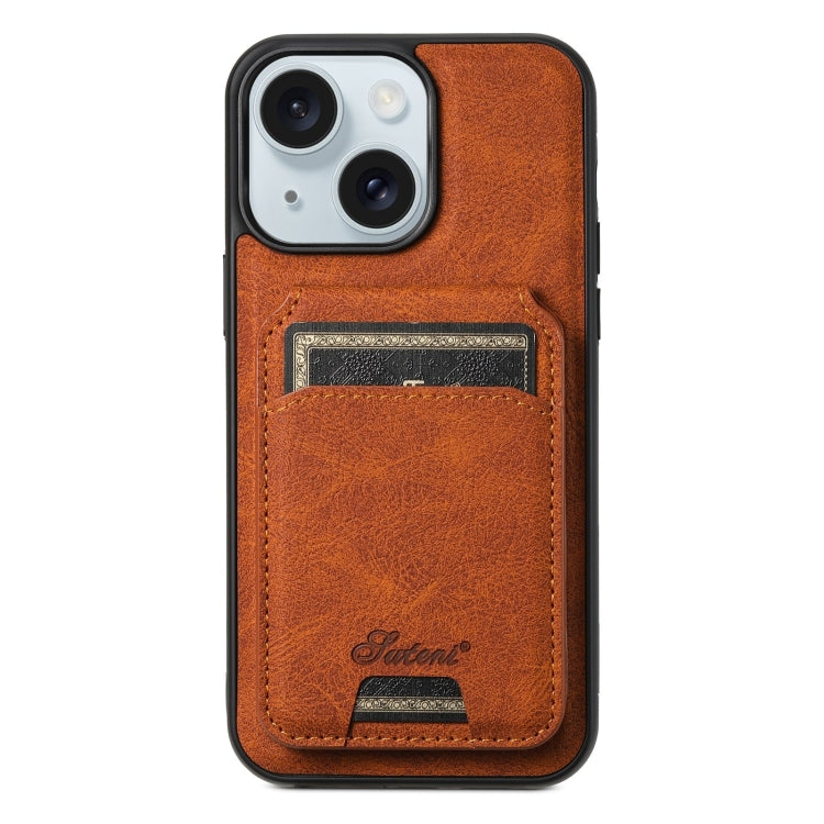 Custodia per telefono a portafoglio staccabile MagSafe in pelle con texture litchi Suteni H17, For iPhone 15 Pro, For iPhone 15 Plus, For iPhone 15, For iPhone 14 Plus, For iPhone 14, For iPhone 14 Pro