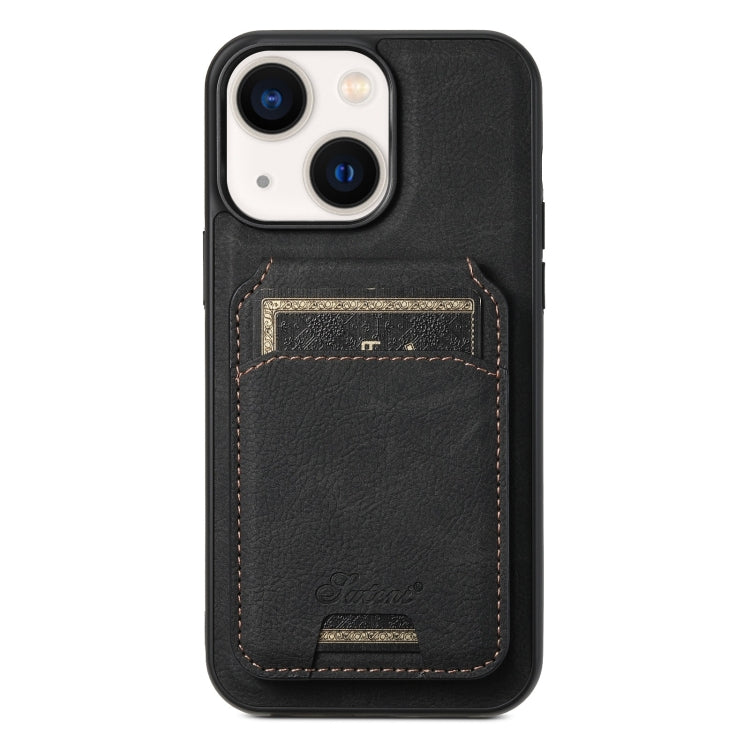 Custodia per telefono a portafoglio staccabile MagSafe in pelle con texture litchi Suteni H17, For iPhone 15 Pro, For iPhone 15 Plus, For iPhone 15, For iPhone 14 Plus, For iPhone 14, For iPhone 14 Pro