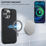 Custodia portafoglio in pelle MagSafe per iPhone 14 Pro Max
