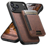 Custodia per telefono a portafoglio staccabile MagSafe in pelle con texture litchi Suteni H17, For iPhone 18, For iPhone 18 Pro, For iPhone 18 Pro Max, For iPhone 17 Pro Max, For iPhone 17 Pro, For iPhone 17