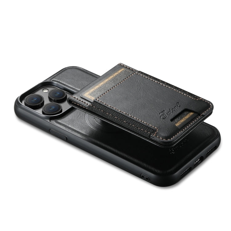 Custodia per telefono a portafoglio staccabile MagSafe in pelle Suteni H17 Oil Eax, For iPhone 14, For iPhone 14 Pro, For iPhone 14 Pro Max, For iPhone 13 Pro Max