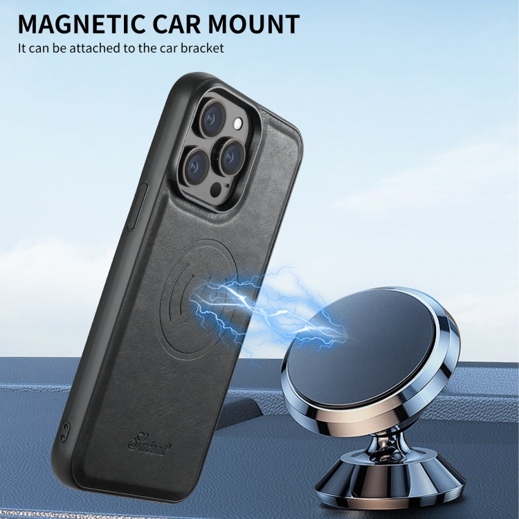 Custodia per telefono a portafoglio staccabile MagSafe in pelle Suteni H17 Oil Eax, For iPhone 16 Pro, For iPhone 16 Plus, For iPhone 16, For iPhone 15 Pro Max