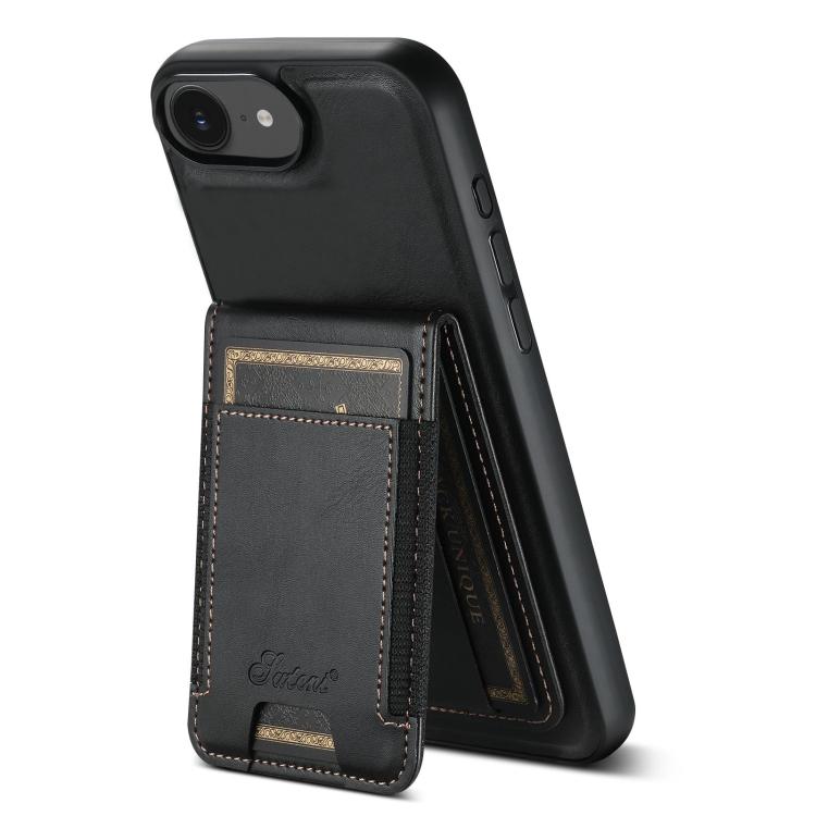 Custodia per telefono a portafoglio staccabile MagSafe in pelle Suteni H17 Oil Eax, For iPhone 12 Pro, For iPhone 17e / 16e
