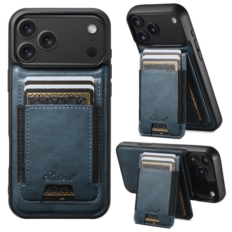 Custodia per telefono a portafoglio staccabile MagSafe in pelle Suteni H17 Oil Eax, For iPhone 18, For iPhone 18 Pro, For iPhone 18 Pro Max, For iPhone 17 Pro Max