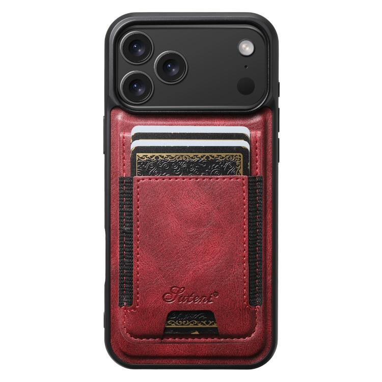 Custodia per telefono a portafoglio staccabile MagSafe in pelle Suteni H17 Oil Eax, For iPhone 18, For iPhone 18 Pro, For iPhone 18 Pro Max, For iPhone 17 Pro Max