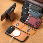 Custodia per telefono a portafoglio staccabile MagSafe in pelle Suteni H17 Oil Eax, For iPhone 17 Pro, For iPhone 17, For iPhone Air, For iPhone 16 Pro Max
