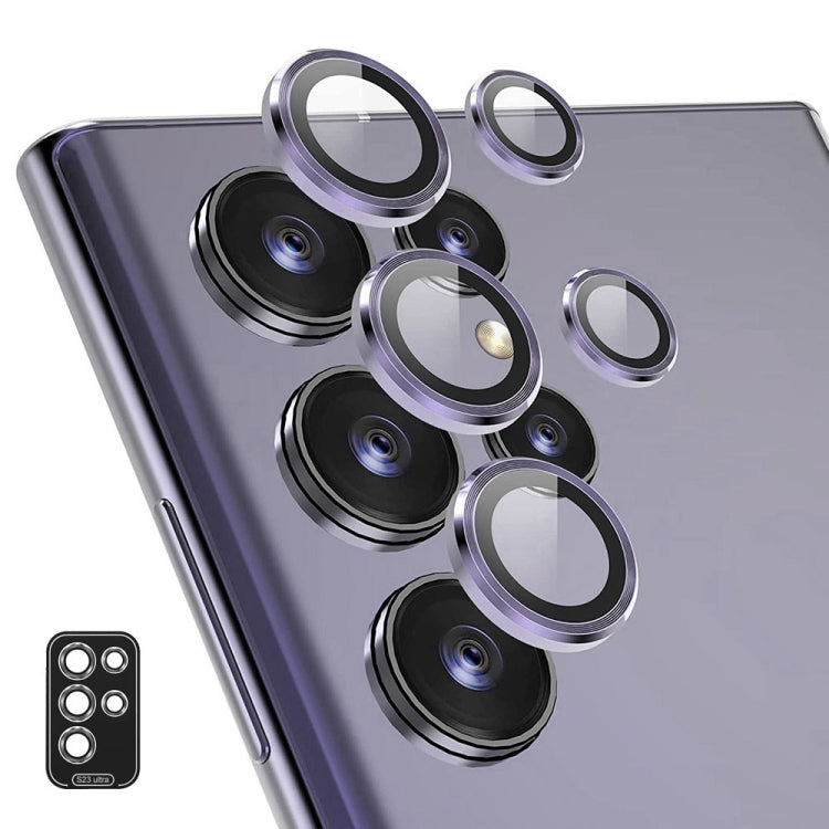 ENKAY Hat-Prince 9H Obiettivo fotocamera posteriore Pellicola in vetro temperato in lega di alluminio, For Samsung Galaxy S24 Ultra 5G, For Samsung Galaxy S24 5G, For Samsung Galaxy S24+ 5G