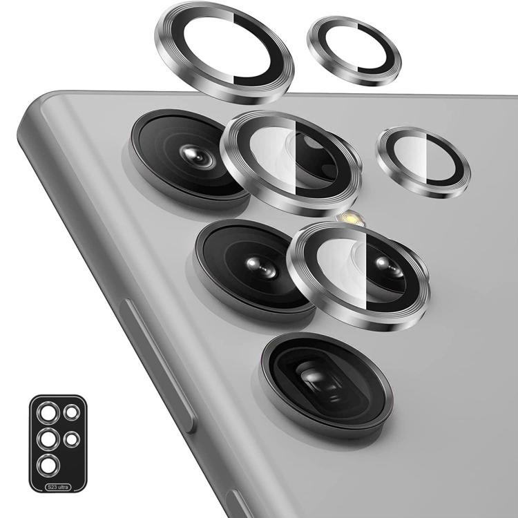 ENKAY Hat-Prince 9H Obiettivo fotocamera posteriore Pellicola in vetro temperato in lega di alluminio, For Samsung Galaxy S24 Ultra 5G, For Samsung Galaxy S24 5G, For Samsung Galaxy S24+ 5G