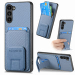 Custodia per telefono con supporto pieghevole per borsa in fibra di carbonio, For Samsung Galaxy S24 5G, For Samsung Galaxy A05, For Samsung Galaxy A05s, For Samsung Galaxy A25