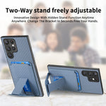 Custodia per telefono con supporto pieghevole per borsa in fibra di carbonio, For Samsung Galaxy S23 FE 5G, For Samsung Galaxy A34 5G, For Samsung Galaxy A54 5G, For Samsung Galaxy A04e