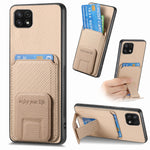 Custodia portafoglio in fibra di carbonio per Samsung Galaxy A22