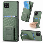 Custodia portafoglio in fibra di carbonio per Samsung Galaxy A22