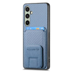 Custodia per telefono con supporto pieghevole per borsa in fibra di carbonio, For Samsung Galaxy A36, For Samsung Galaxy S25 5G, For Samsung Galaxy S25+ 5G, For Samsung Galaxy S25 Ultra 5G