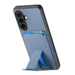 Custodia per telefono con supporto pieghevole per borsa in fibra di carbonio, For Samsung Galaxy A57 5G, For Samsung Galaxy A37 5G, For Samsung Galaxy S25 Edge 5G, For Samsung Galaxy A56 5G