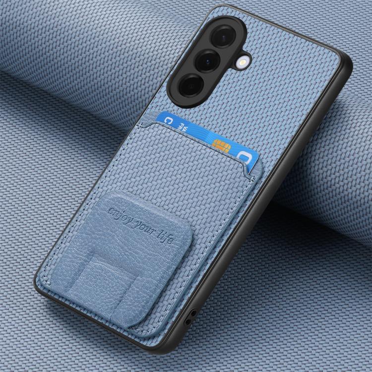 Custodia per telefono con supporto pieghevole per borsa in fibra di carbonio, For Samsung Galaxy A57 5G, For Samsung Galaxy A37 5G, For Samsung Galaxy S25 Edge 5G, For Samsung Galaxy A56 5G