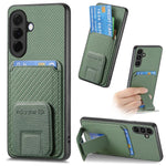 Custodia per telefono con supporto pieghevole per borsa in fibra di carbonio, For Samsung Galaxy A57 5G, For Samsung Galaxy A37 5G, For Samsung Galaxy S25 Edge 5G, For Samsung Galaxy A56 5G