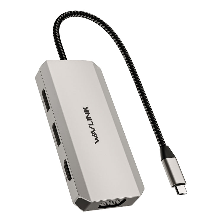 Wavlink Hub USB-C 7 in 1 con doppio DP, HDMI e VGA
