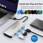 Wavlink Hub USB-C 7 in 1 con doppio DP, HDMI e VGA
