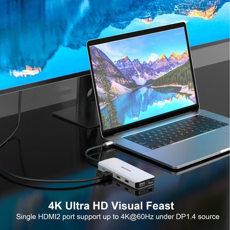 Adattatore multiporta USB-C 12 in 1 con triplo display